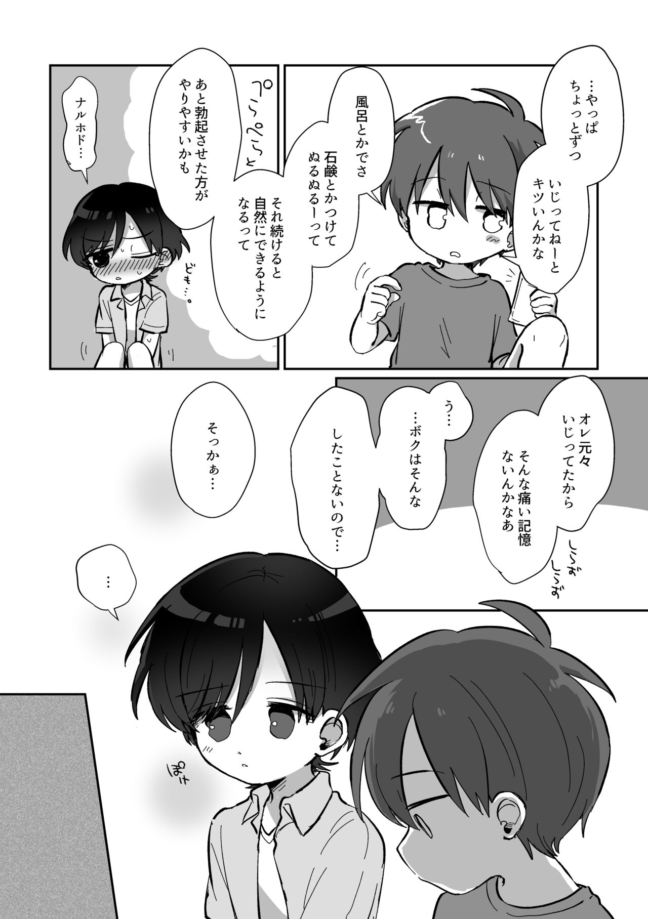 【BL同人誌】夏休みの宿題をするために友達の家にアイスを持ってやって来た少年は休憩中に精通したかの話をする【オリジナル】 | BLアーカイブ